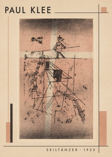 Paul Klee Seiltänzer III No1 - Plakat