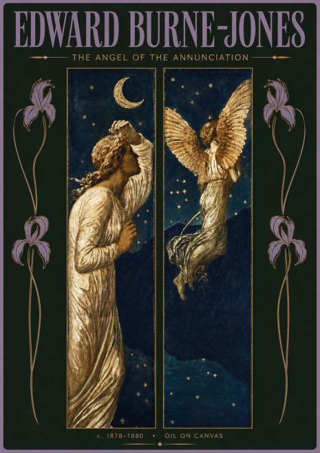Edward Burne-Jones The Angel of the Annunciation No4 - Plakat
