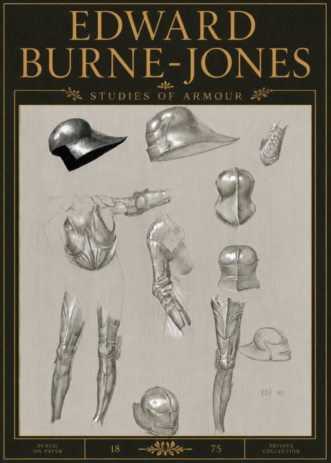 Edward Burne-Jones Studies of Armour No5 - Plakat