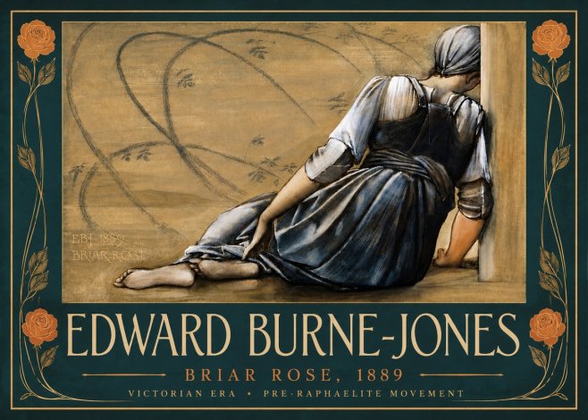 Edward Burne-Jones Briar Rose No4 - Plakat