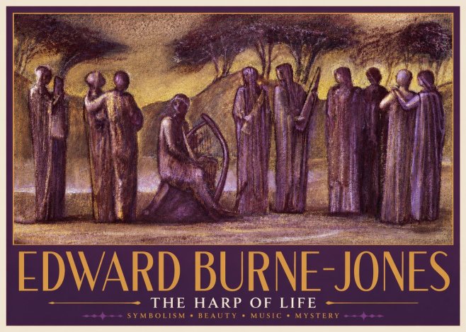 Edward Burne-Jones The Harp of Life No3 - Plakat