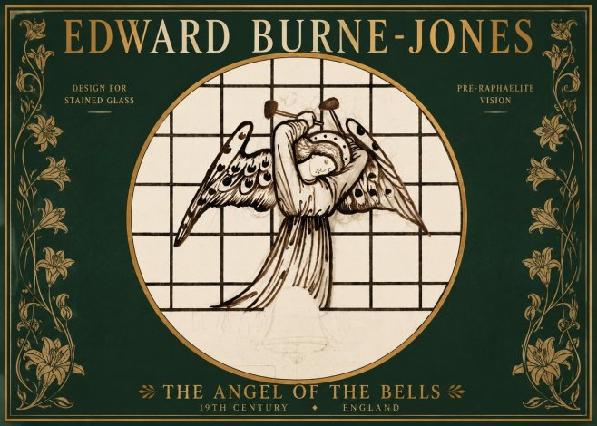 Edward Burne-Jones The Angel of the Bells No2 - Plakat