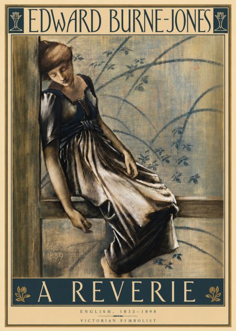 Edward Burne-Jones A Reverie No4 - Plakat