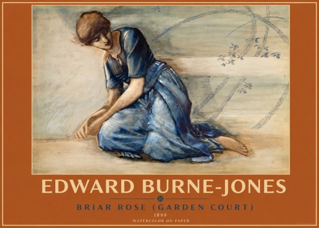 Edward Burne-Jones Briar Rose (Garden Court) No2 - Plakat