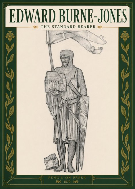 Edward Burne-Jones The Standard Bearer No3 - Plakat