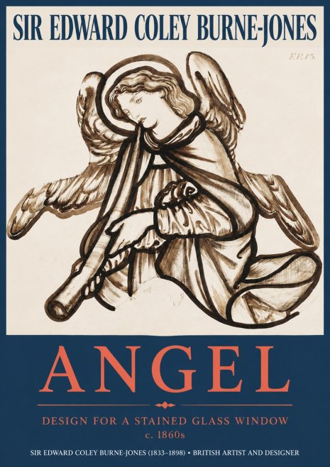 Edward Burne-Jones Angel No2 - Plakat