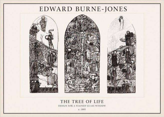Edward Burne-Jones The Tree of Life No1 - Plakat