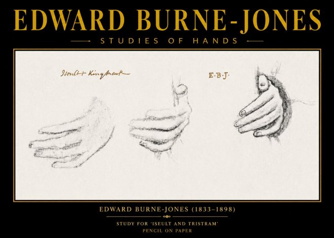 Edward Burne-Jones Study for 'Iseult and Tristram' No6 - Plakat