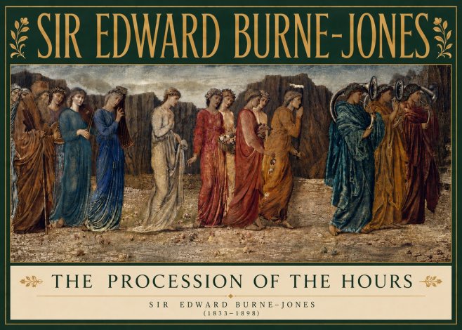 Edward Burne-Jones The Procession of the Hours No5 - Plakat