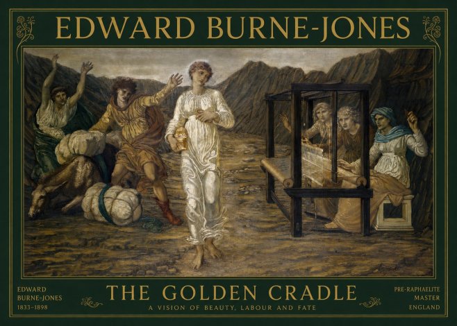 Edward Burne-Jones The Golden Cradle No1 - Plakat