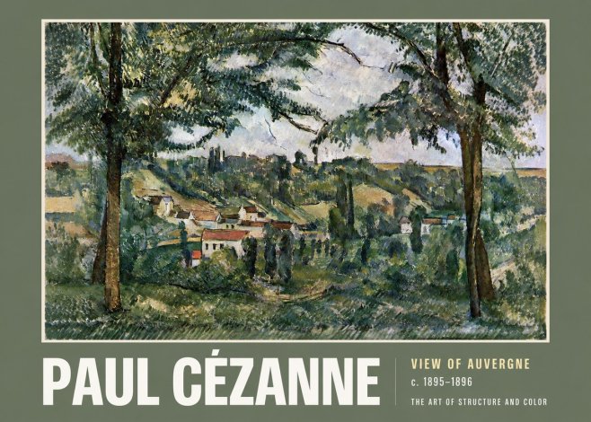 Paul Cézanne View of Auvergne No2 - Plakat