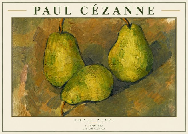 Paul Cézanne Three Pears No3 - Plakat