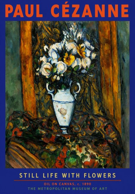 Paul Cézanne Still Life with Flowers No2 - Plakat