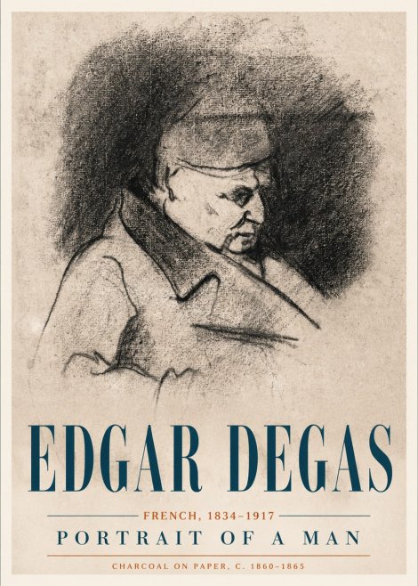 Edgar Degas Portrait of a Man No4 - Plakat