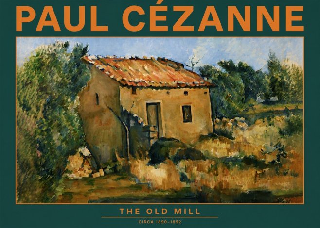 Paul Cézanne The Old Mill No2 - Plakat