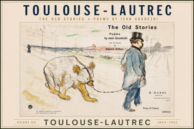 Toulouse-Lautrec Les Vieilles Histoires II No5 - Plakat