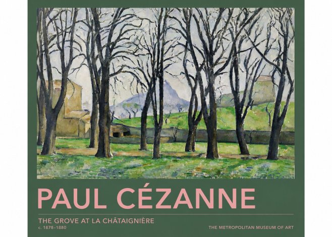 Paul Cézanne The Grove at La Châtaignière No2 - Plakat