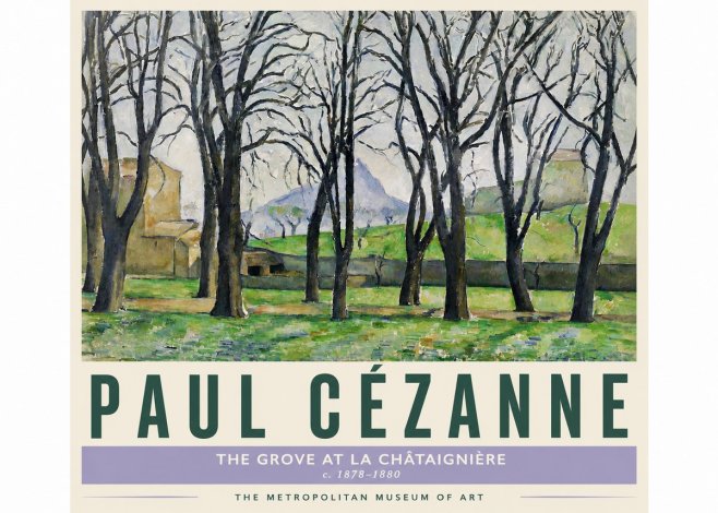 Paul Cézanne The Grove at La Châtaignière No4 - Plakat