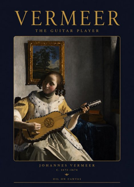 Vermeer The Guitar Player No3 - Plakat