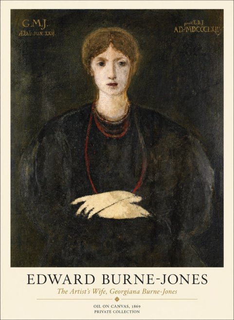 Edward Burne-Jones The Artist's Wife, Georgiana Burne-jones No1 - Plakat