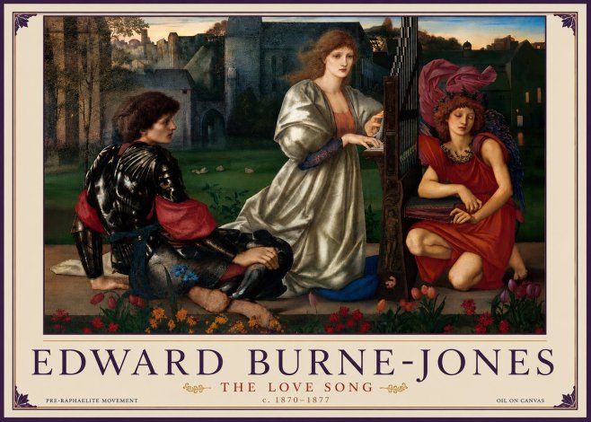 Edward Burne-Jones The Love Song No6 - Plakat