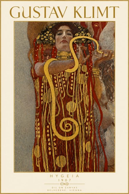Klimt Hygeia No6 - Plakat