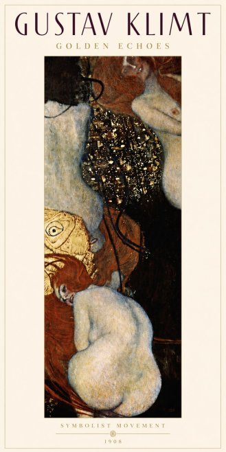 Klimt Golden Echoes No4 - Plakat