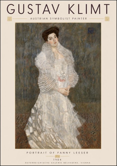 Klimt Portrait of Fanny Leeser No6 - Plakat
