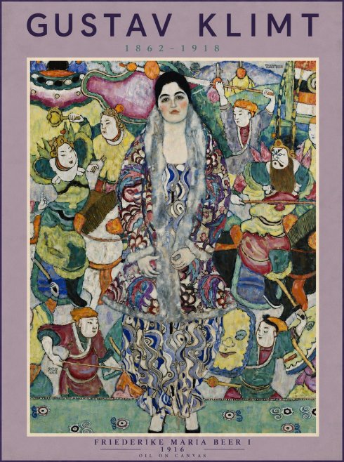 Klimt Friederike Maria Beer I No5 - Plakat