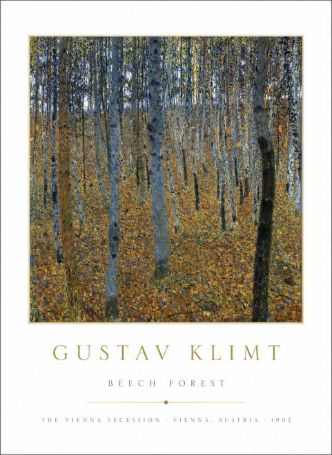 Klimt Beech Forest No1 - Plakat