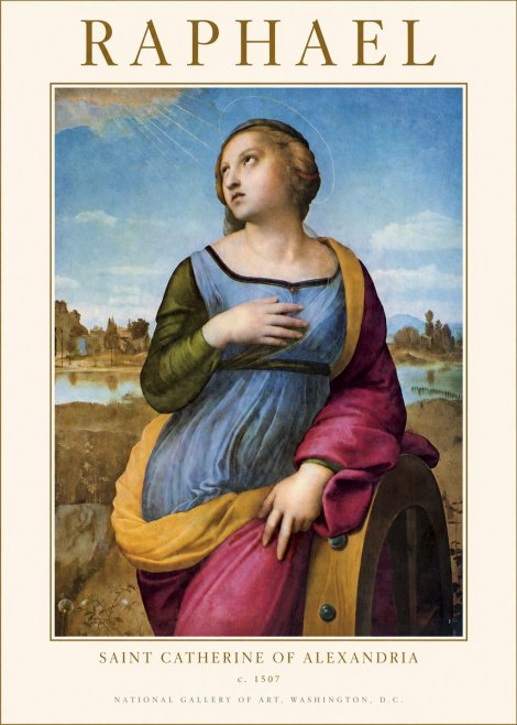 Raphael Saint Catherine of Alexandria No1 - Plakat