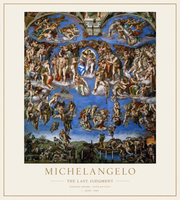 Michelangelo The Last Judgment No1 - Plakat