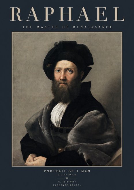 Raphael Portrait of a Man No2 - Plakat