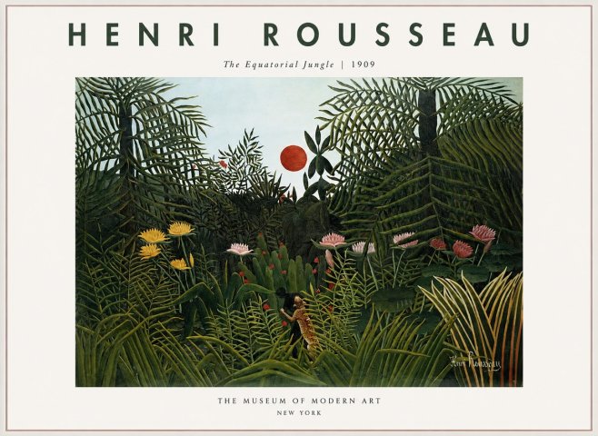 Rousseau The Equatorial Jungle III No1 - Plakat
