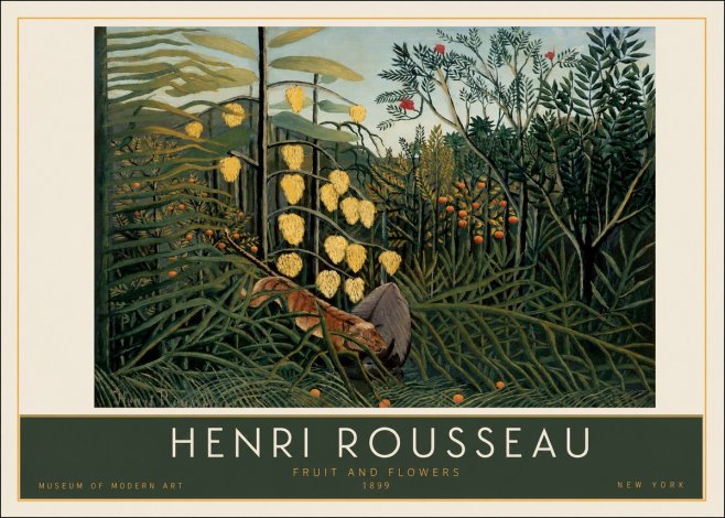 Rousseau Fruit and Flowers No2 - Plakat