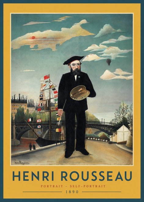 Rousseau Portrait - Self-portrait No2 - Plakat
