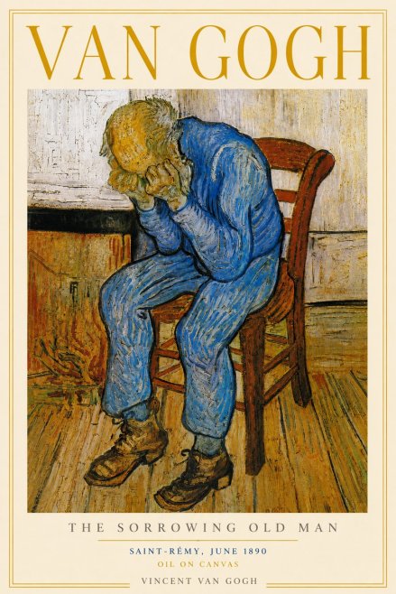 Van Gogh Sorrowing Old Man No4 - Plakat