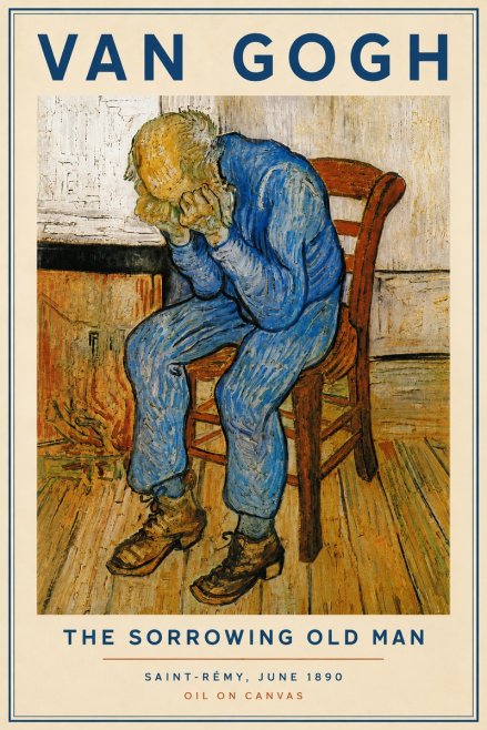 Van Gogh Sorrowing Old Man No5 - Plakat