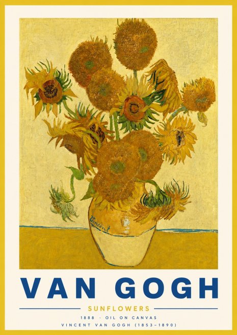 Van Gogh Sunflowers II No3 - Plakat