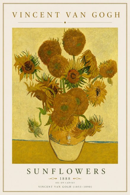 Van Gogh Sunflowers II No4 - Plakat
