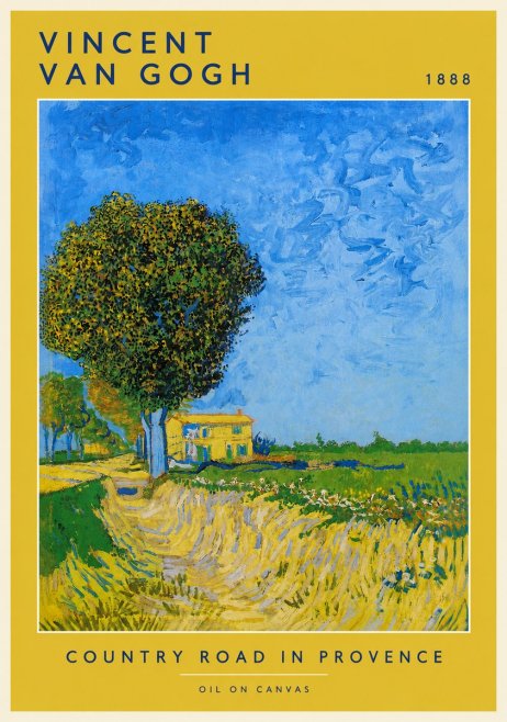 Van Gogh Country Road in Provence II No2 - Plakat