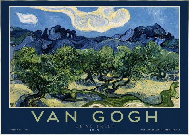 Van Gogh Olive Trees No2 - Plakat