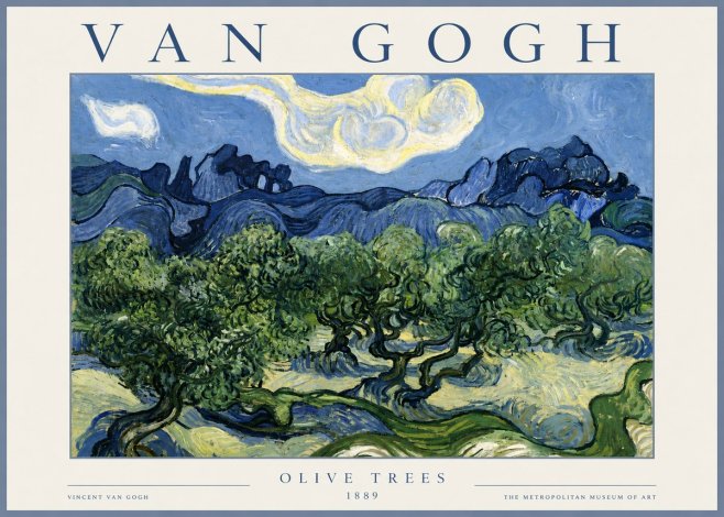 Van Gogh Olive Trees No4 - Plakat
