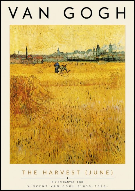 Van Gogh The Harvest (June) No4 - Plakat