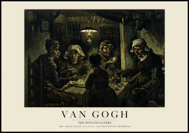 Van Gogh The Potato Eaters II No1 - Plakat