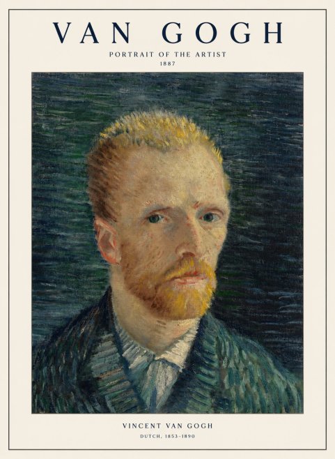 Van Gogh Portrait of the Artist II No1 - Plakat