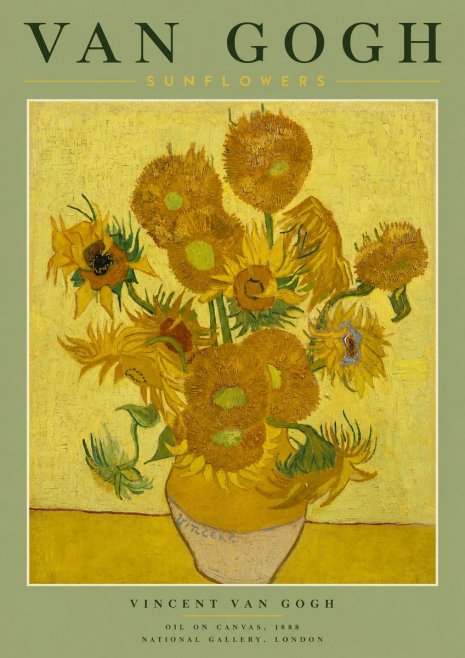 Van Gogh Sunflowers III No2 - Plakat