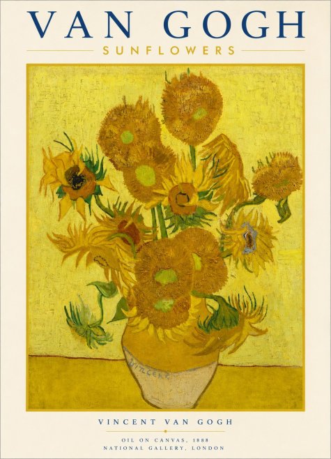 Van Gogh Sunflowers III No3 - Plakat