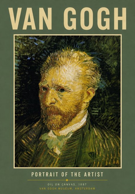 Van Gogh Portrait of the Artist III No5 - Plakat