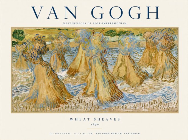 Van Gogh Wheat Sheaves No1 - Plakat
